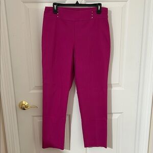 JM Collection Women's Fuschia Pink Pants